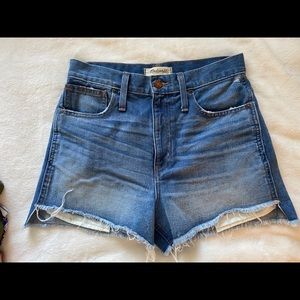 Madewell Step-Hem Denim Shorts
